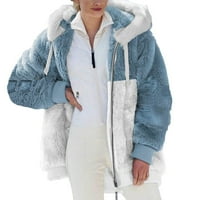Kaput Plus size zimska rasprodaja Modni Ženski topli kaput s jaknom s patentnim zatvaračem s dugim rukavima jesenske ponude s patentnim