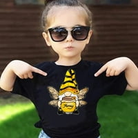 - 8-inčne ljetne košulje za djevojčice, dječake i djevojčice, festival pčela, majica s printom iz crtića med, majica kratkih rukava