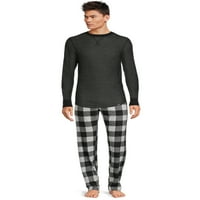 Udobne pidžama hlače od mikroflisa za muškarce i velike muškarce