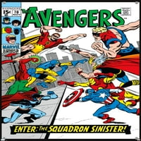 Comics Comics-Avengers zidni poster s gumbima, 14.725 22.375