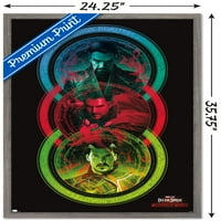 Doktor Strange u multiverzumu ludila-trobojni zidni Poster, uokviren 22.37534
