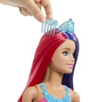 Kraljevska lutka A-liste s izduženom maštovitom kosom, trakom za glavu i dodacima za oblikovanje