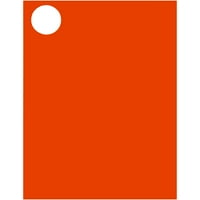 Okrugle naljepnice za papir i omotnice, promjer, neon tamno crveno-narančasta, pakiranje okruglih naljepnica
