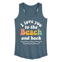 Instant messaging-Volim te do plaže i natrag-Ženska majica bez rukava