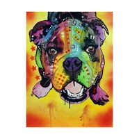 Zaštitni znak likovna umjetnost 'Baby Bulldog šabloni' platno umjetnost Deana Russo