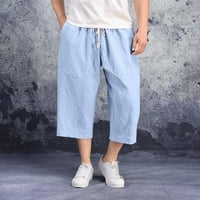 Muški sportski Joggeri za jogging, fitness hlače s elastičnim strukom, ravne hlače, široke casual sportske hlače u plavoj boji, 4