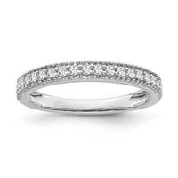 Fini nakit dijamantni prsten od srebra, veličina 8