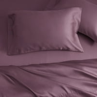 Komplet posteljine u hotelskom stilu s trostrukom kombinacijom niti i liocelom, Kraljevski, lila biseri