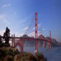 Most Golden Gate, San Francisco, Kalifornija, SAD tiskanje plakata