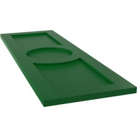 Ekena Millwork 18 W 45 H TRUE FIT PVC CENTER CIRGNS ARTS & CORTS FIKSNI BOLES TREBALE, Viridian Green