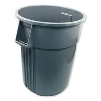 Spremnik za otpad, okrugli, plastični, galonski, Sivi