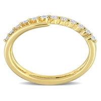 U laboratoriju A. M. N. M. stvoren je dijamantni prsten od žutog zlata od 18 karata presvučen Sterling srebrom u omotu