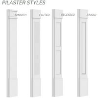 12 82 2 dva jednaka PVC pilastra s podignutim pločama sa standardnim kapitelom i bazom