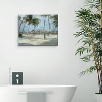 Umjetnička galerija remek-djela šetnja palmom na Plaži iz mn