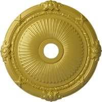 Stolarija od 1 do 2 do 7 8do 1 4do ručno oslikanog stropnog medaljona od Hitona u zasićenom zlatu