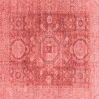 Tvrtka about strojno pere kvadratne apstraktne crvene moderne unutarnje prostirke, kvadrat 4'