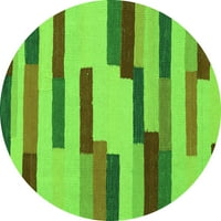 Moderne pravokutne apstraktne zelene prostirke za prostore tvrtke, 4' 6'