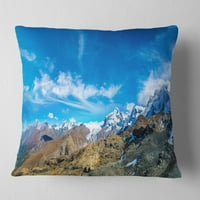 Planine ALPSIJA ALPS u Švicarskoj - pejzažni tiskani jastuk za bacanje - 16x16