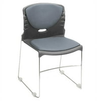 Sklopiva stolica modela 320-A s platnenim sjedalom i naslonom, siva