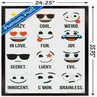 Emoji - izjave plakata Grid Wall, 22.375 34