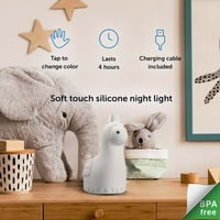 Globus električno LED bijelo Lama višebojno silikonsko dječje noćno svjetlo