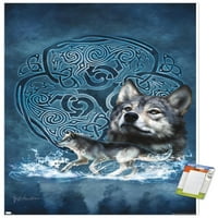 Brigid Ešvud - zidni plakat keltskog vuka, 14.725 22.375