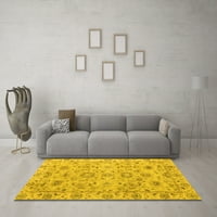 Moderne pravokutne apstraktne žute prostirke za prostore tvrtke, 2' 3'