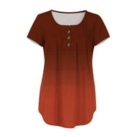 Ženske majice s izrezom u obliku slova M, Casual maskirna bluza, ženske široke košulje s kratkim rukavima, crvene boje M, M, M, M,