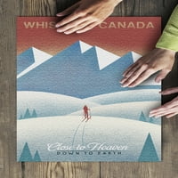 Zviždač, Kanada, skijaš u planinama, lito