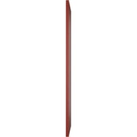 Ekena Millwork 12 W 48 H True Fit PVC dijagonalni sloj moderni stil Fiksni nosač, paprika crvena