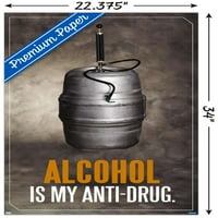 Plakat na zidu protiv alkohola i droga, 22.375 34