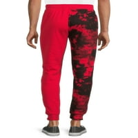 Marvel muški isprani kromirani grafički jogger hlače, veličine S-3x