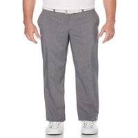 Muške jednobojne hlače za golf s ravnim prednjim pojasom od 4 pojasa