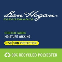 Ben Hogan muški i veliki muškarci performanse kratke rukave Stripe Polo majica za golf, do 5xl