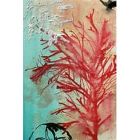 Marmont Hill crveni koralj Christine Lindstrom, tiskana slika na omotanom platnu