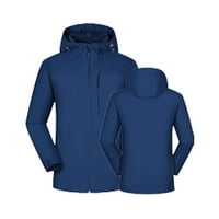 Ženski Planinarski kaput veličine plus veličine, Jednobojni kaput za vježbanje s dugim rukavima otporan na vjetar, kaput s patentnim