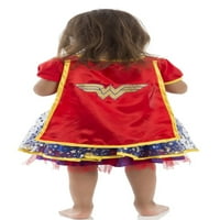 Justice League Čudesna žena za velike djevojke kostim od tila haljina ogrtač i traka za glavu komplet od bebe do velikog djeteta