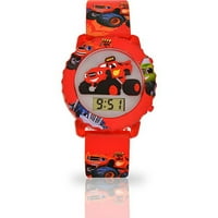 Nickelodeon Unise Blaze Kids Lcd Watch in Red - BLZ4002WM