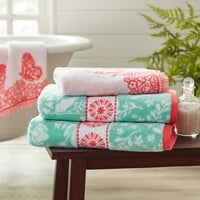 Set pamučnih ručnika za kupanje, klasična Menta zelena