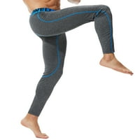 Muške hlače, tajice visokog struka, brzosušeće joga hlače, prozračne trenirke za vježbanje, zatezanje stražnjice, rastezljive sive