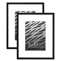 AmericanFlat okvir slike u crnoj boji s staklom otpornim na razbijanje - vodoravni i okomit formati za zid i stol