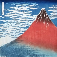 Lagani vjetar, vedro jutro, zidni poster Katsushiki Hokusai, 14.725 22.375