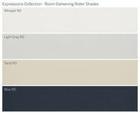 Kolekcija prilagođenih izraza, bežična soba za potamnjenje valjka, svijetlo siva, 3 8 Širina 48 Duljina