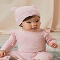 Moderni trenuci Gerber Baby Boy, djevojčica i unise džemper pleteni ctarsill & šešir set, novorođenčad- mjeseci