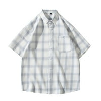 Muški vrhovi, ljetna Vintage majica s printom, muška majica kratkih rukava s kubanskim ovratnikom, bluza i košulja s ovratnikom u