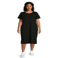 Ženska majica haljina veličine & veličine plus s jednim džepom