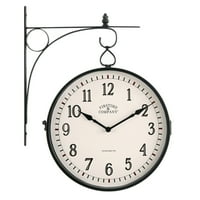firstTime & Co. Vanjski zidni sat s 2-smjernim termometrom, tradicionalni, analogni, 15,3 inča