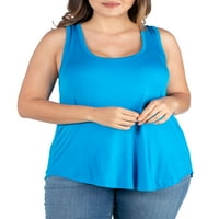 Ženska majica s okruglim rubom Plus Size s britvom