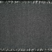 Pleteni tepih za unutarnju i vanjsku upotrebu, 10' 14', drveni ugljen