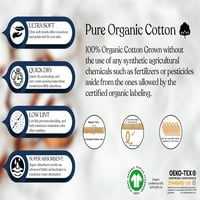 Ručnici od 11 do organskog pamuka Set pamučnih maramica za pranje posuđa, certificirane maramice za lice vrhunske kvalitete,